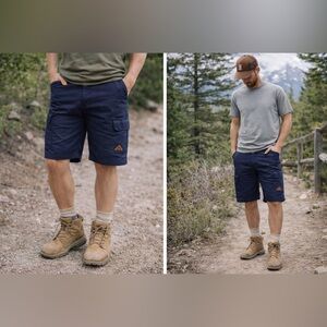 Westford Men’s Cargo Shorts XL | Navy Blue Utility Shorts | Outdoor